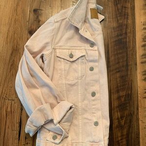 H&M Denim Jacket: Light Pink Size 6